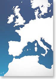 Map of Western Europe